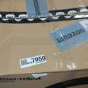 Open-Top Self Cleaning Litter Box, Automatic Cat Litter Box with APP Control, Dual Safety Sensors, Includes Trash Bags, Grey-White