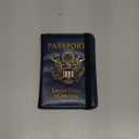 Coowayze Passport Holder Wallet for Travel Men Women RFID US Passport Cover Case, Waterproof Leather Passport Book Protector with Vaccine Card Slot Travel Document Organizer (Blue)