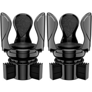 2Pack Car Cup Holder Expander, Cup Holder Extender Adapter with Expandable Arm and Adjustable Base, Compatible with Yeti Ramblers, Hydro Flasks, Stanley, Owala Most Coffee Mugs Bottles & Cups