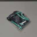 OHCOZZY Short Snout Dog Muzzle, Wont Cover Forehead Bulldog Muzzle Adjustable Breathe Mesh, Anti Bitting Chewing Barking(M,Green)