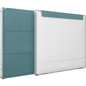 TUDIA SKN FLIP Designed for Onyx Boox Go 7 / Go Color 7 Case (Gen 1 & 2, 2024/2025)  [Enhanced Auto Wake/Sleep Function] Slim Shockproof Trifold 7" Cover with Transparent TPU Back (Turquoise)