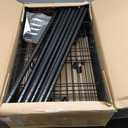 NEWBULIG 4-Tier Metal Shelving Rack, 200 lbs Wire Storage Shelves, Black