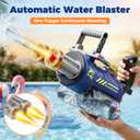 Electric Water Gun for Adults & Kids, Voice Control Automatic Water Guns, 26-30 FT Long Range Gatling Watergun with LED Lights (Voice Control Water Guns)
