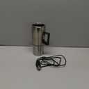 Qiilu Car Electric Kettle, 12V 350ml+150ml Stainless Steel Portable Car Electric Heating Mug Drinking Cup Travel Kettle Water Boiler for Water Tea Coffee Milk