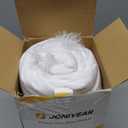 JONIYEAR Oversized Decorative Fluffy Faux Fur Throw Blanket Twin Size 60" x 71",Soft Large Luxury Lightweight Furry Blanket,Accent Cozy Shaggy Plush Thick Warm Fuzzy Blankets for Winter Bed Sofa,White