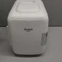Cooluli Mini Fridge for Bedroom - Car, Office Desk & Dorm Room - Portable 4L/6 Can Electric Plug In Cooler & Warmer for Food, Drinks, Skincare Beauty & Makeup - 12v AC/DC & Exclusive USB Option, White
