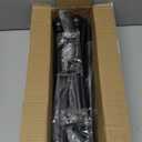 2 Pack Black Curtain Rods for Windows 48 to 845/8 Inch Extra Long Window Curtains Rods for Bedroom sliding glass door (Size30-93 Inch, Matte Black)