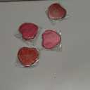 Briwooody 4 Pcs Valentine's Day Heart Compact Folding Mirror Mini Vanity Mirror Double Sided Cute Glitter Cosmetic Gift Portable Travel Magnifying Makeup Supplies for Women Mom Home(Red, Rose Red)