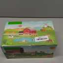 BOLZRA Farm Animal Figurines, Realistic Plastic Animals Toys with Fences Building Blocks, Farm Figures Playset Educational Christmas Birthday Gift for Kids & Toddlers, 53 PCS