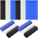 Tatuo 12 Pack 36 Inch Exfoliating Bath Cloth Towel African Net Sponge Extra Long Nylon Korean Bath Towel Japanese Shower Cleaning Sponges for Back Body(White, Black, Dark Blue)