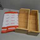 TIOPGHAD 2-Layer Stackable Bamboo Tea Bag Organizer Storage Holder & Rack - Wooden Tea Box Containers - Stand for Countertop or Cabinet