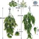 Reptile Plant for Bearded Dragon Tank Accessories, Terrarium Plant Artificial Decor for Snake Cage, Fake Plant for Leopard Gecko Habitat, Lizard Chameleon Ball Pythons (Group E)