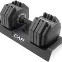 CAP Barbell ADJUSTABELL Adjustable 55 lb Hex Dumbbell Weights - Singles & Pairs | Multiple Handle Options