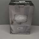 Bathroom Accessories Set, White Bathroom Set, Bathroom Accessory Set with Slim Trash Can,Soap Dispenser,Toilet Brush,Toothbrush Set, Qtip Holders for Housewarming