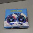 Snow Tube,48 Inch Big Heavy-Duty Inflatable Snow Sled with Premium Canvas Cover for Kids Adults,Thickened Hard Bottom Sleds for Snow with Detachable Tow Strap,Winter Outdoor Fun Snow Toys Gifts (Colorful)