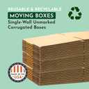 BOXES FAST 16 x 16 x 30 Corrugated Cardboard Boxes, Tall 16"L x 16"W x 30"H, Pack of 10 | Shipping, Packaging, Moving, Storage Box for Home or Business, Strong Wholesale Bulk Boxes