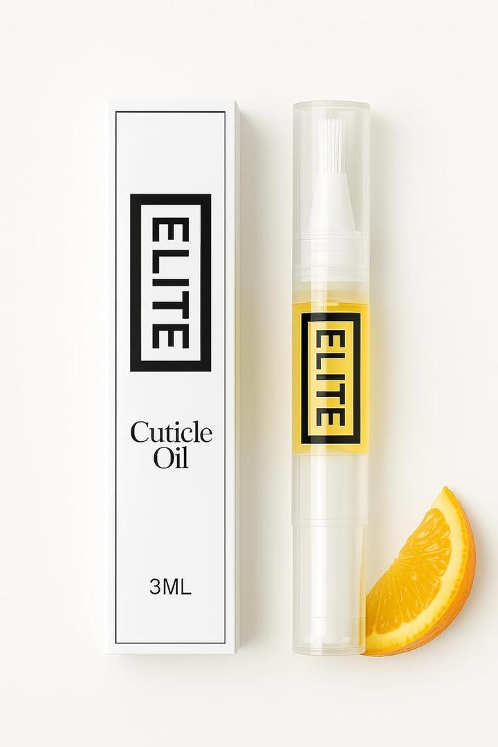 Elite Cuticle Oil Pen (Orange)  Refreshing Nail & Cuticle Moisturizer with Jojoba, Olive Oil