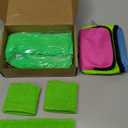 Xuniea 6 Pcs 80s 90s Workout Costumes Neon Leg Warmers Headband Wristbands Fanny Pack for 80s 90s Theme Carnival Party(Green)