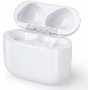 Wireless Charging Case Compatible with AirPods 4, Replacement Charger Case with Bluetooth Pairing Sync Button (to USB-C)