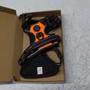 PHOEPET No Pull Dog Harnesses for Small Dogs Reflective Adjustable Front Clip Vest with Handle 2 Metal Rings 3 Buckles [Easy to Put on & Take Off] (S, Orange)