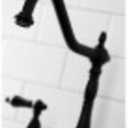 Kingston Brass KS1276ALBS Heritage Bridge Kitchen Faucet, Polished Nickel, 13.88 x 8.56 x 13.13
