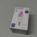 Lightinginside E12 Smart Light Bulbs 60W Equiv., Work with Alexa/Google Home/SmartLife, 500LM 6W RGBCW Candle Candelabra LED Light Bulbs, No Hub Required, 2.4G WiFi Bluetooth Bulb, ETL Listed, 4PCS (Multicolor)