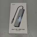 Acer USB C Hub, 7 in 1 Multi-Port Adapter for Laptop, 4K, HDMI Splitter with 2 USB A 3.1 & Type-C to HDMI Data Port, PD 100W Charging, SD Card Reader for Computer, Desktop, Space Grey