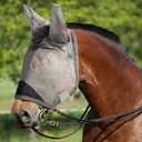 Horse Fly Mask, Super Comfort Fly Masks for Horses, Adjustable UV Protection Breathability Horses Fly Masks with Ears, Pony Mini Equine Fly Mask for Miniature Foal Draft Cob Srabian Full (Gray, L)