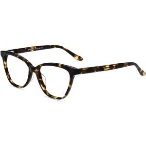 Firmoo Blue Light Blocking Glasses for Computer Reading Womens Cat Eye Acetate Frame Spring Hinge 0.0x Tortoise