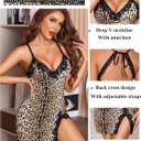 Avidlove Sexy Night Gowns for Woman Lace Trim Sleep Dress Babydoll Lingerie Dress Side Split Nighty Chemise Nightgowns