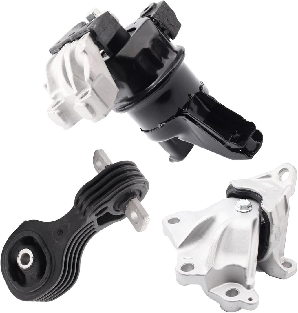Set of 3 Engine Motor Mount & Trans Mount Compatible with 2012-2013 Honda Civic 1.8L Coupe/ Sedan Replacement for A65048 A65021 A65087 50890TR0A81 50850TR6A81 50820TR0A81