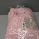 Veusna Women Casual Double Fuzzy Sweatshirt Faux Fleece Zip Pullover Hoodies Coat Outwear Pink X-Large