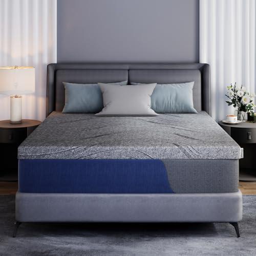 3 Inch Extra Firm Mattress Topper Full, Cooling Memory Foam & Non-Slip Base
Back Pain Relief, Old Mattress Upgrade & Cooling Sleep, CertiPUR-US Certified