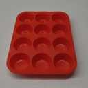 JEWOSTER 12 Cups Silicone Muffin Pan 2 Pack - Cupcake Pan Nonstick Silicone Molds Great for Making Muffin Cakes,Bread, Tart - BPA Free Baking Accessory