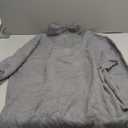 Imily Bela Womens Tunic Sweater Fall Long Sleeve 1/4 Zip Pullover Sweaters Oversized Slouchy Ribbed Knit Sweatshirt with Slit (XX-Large, Gray)