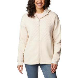 Columbia Women's Hart Mountain Quilted Hooded Full Zip (Chalk)