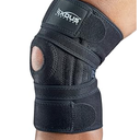 Knee Brace Meniscus Tear Support For Arthritis Acl, Mcl Pain Patented 4-way Adjustable Wraparound Strap Dual Side Stabilizer For Patella Stability Size [medium]