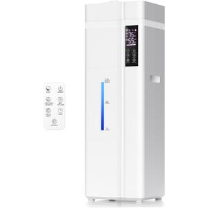 13L/3.43Gal Humidifier Large Room, 800ft Coverage, 100H Runtime, Auto Humidity Control, Top Fill, Humidifiers for Bedroom, 35dB Quiet, Sleep Mode, Aroma Diffuser, 24H Timer, Auto Shut-off Protection (White)