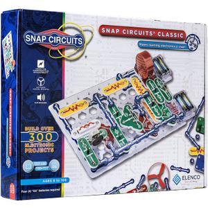 Snap Circuits Classic SC-300 Electronics Exploration Kit | Over 300 Projects | Full Color Manual Parts | STEM Educational Toy for Kids 8+ 2.3 x 13.6 x 19.3 inches