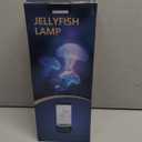 Jellyfish Lamp, 18LED 7-Color Changing Light with 5 Levels Brightness Jellyfish Aquarium fish lamp Home decor, children's birthday gift, men's and women's holiday gift, relaxing mood atmosphere (Black)