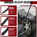 Olaismln 2 Pcs Tire Mounting Tools, Heavy Duty Iron for Semi Tires, Black