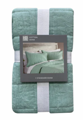 HD Boxed Sham - Green, Standard