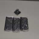 4 Inch Self Closing Door Hinges, 5/8" Radius Corners Spring Loaded Hinges for Exterior, Garage, Front and Back Door, UL Listed, for Left and Right Hand Door, Matte Black, 3 Pack