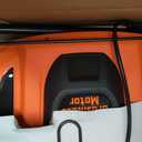 TIECTOWN 14-Inch 13.5 Amp 2-in-1 Electric Dethatcher and Scarifier with 11.5-Gallon Collection Bag, Lawn Dethatcher with 5-Position Depth Adjustment, Blade Replacement Without Tool - Orange