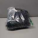 XunYee Black Halloween Garland 6 ft Lighted Cedar Pine Artificial Garland with LED Light Faux Realistic Halloween Hanging Vine Twigs Party Decoration for Mantle Banister Fireplace Decor(Pine Needles)