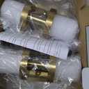 Gold Wall Sconces Set of Two, Bathroom Sconces with Frosted Glass Shade, Modern Vanity Sconces Lighting over Mirror, Wall Light Fixtures for Living Room Bedroom Hallway (Bulbs Not Included) (22 Inch)