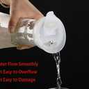 2 Pack Acrylic Water Carafe with Flip Top Lid, Food Grade & Recyclable Shatterproof Pitcher - for Water, Iced Tea, Juice, Lemonade, Milk, Cold Brew, Mimosa Bar