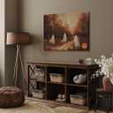 Autumn Landscape Vintage Style Wall Art Moody Ghost Poster Canvas print romantic dark academia moody cottagecore for Halloween Party House Room Decor 8x12inch Unframed