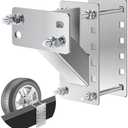 GADFISH Stainless Steel Spare Tire Carrier, Upgrade Spare Tire Mount Trailer Carrier Bracket, Fits 4 & 5 & 6 Lugs Trailer Wheels on 4", 4.5", 4.75", 5" and 5.5" Bolt Patterns, Holds up to 150 Lbs