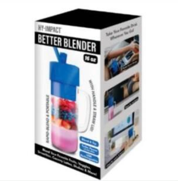 Better Blender Turbo Power USB Rechargeable 16 Oz